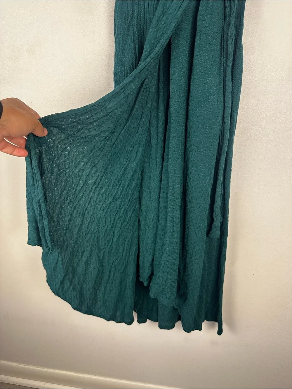 Anthropologie Maeve Green Textured Breanna Wrap Dress Women’s Sz 0
